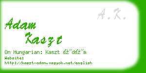 adam kaszt business card